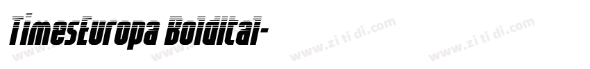 TimesEuropa BoldItal字体转换